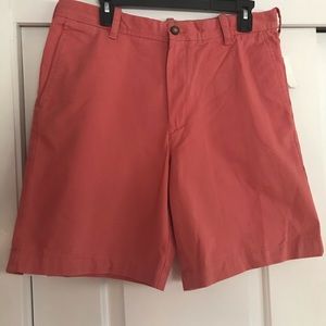 NWT IZOD Saltwater Mens Mid Rise Chino Short Sz 33